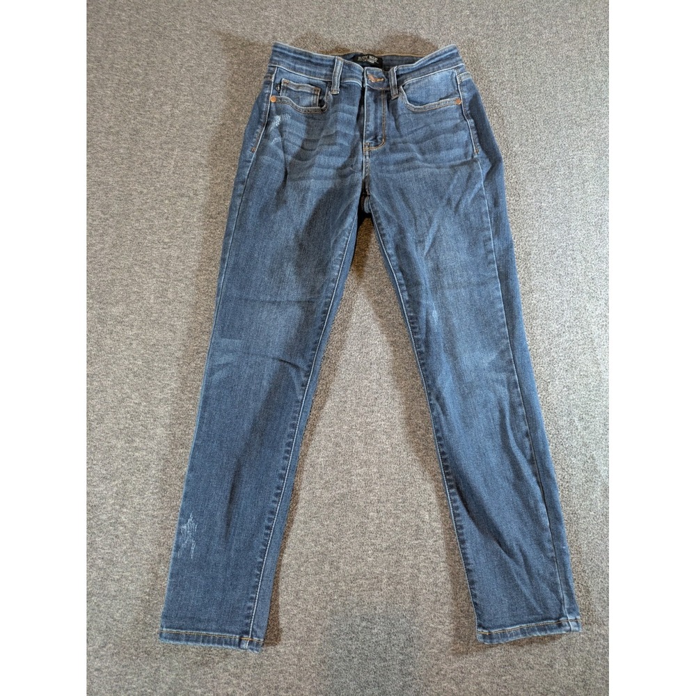Judy Blue Relaxed Fit Jeans -‎ Women's 3/26 - Dark Wash Distressed